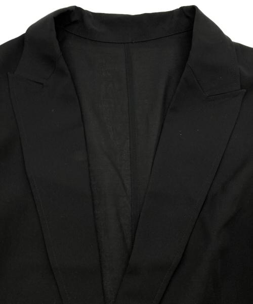 23区（ニジュウサンク）23区 (ニジュウサンク) 洗える シアーマットクロス ジャケット ブラック サイズ:38の古着・服飾アイテム