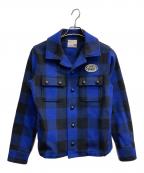 MARBLESマーブルズ）の古着「バッファロー チェック ジャケット」｜ブルー