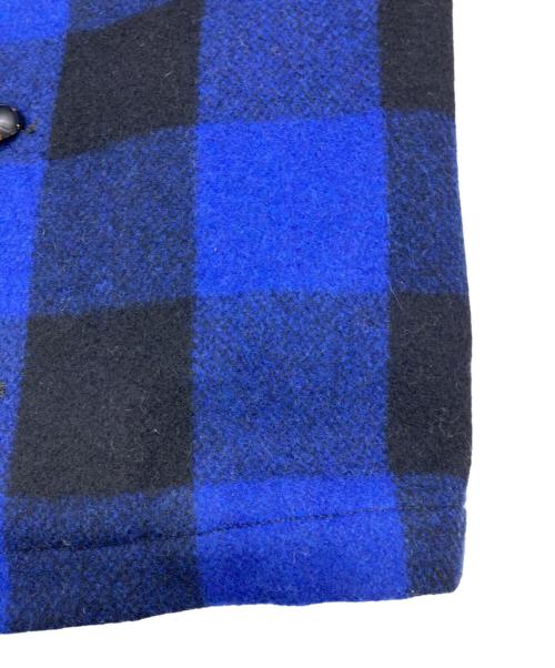 MARBLES（マーブルズ）MARBLES (マーブルズ) バッファロー チェック ジャケット ブルー サイズ:40の古着・服飾アイテム