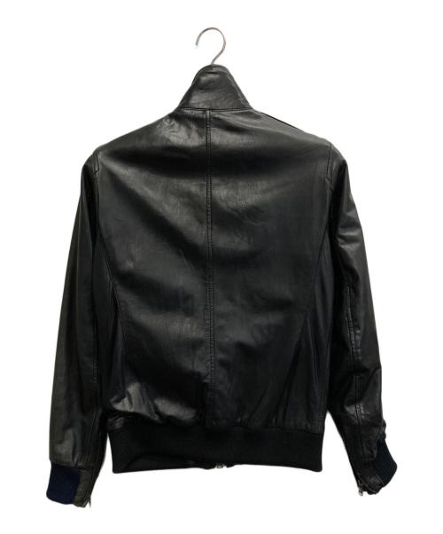 SHIPS（シップス）SHIPS (シップス) シープレザージャケット ブラック サイズ:Sの古着・服飾アイテム