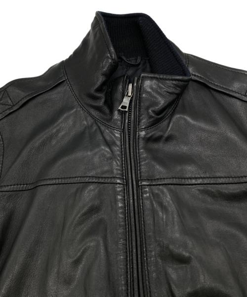 SHIPS（シップス）SHIPS (シップス) シープレザージャケット ブラック サイズ:Sの古着・服飾アイテム