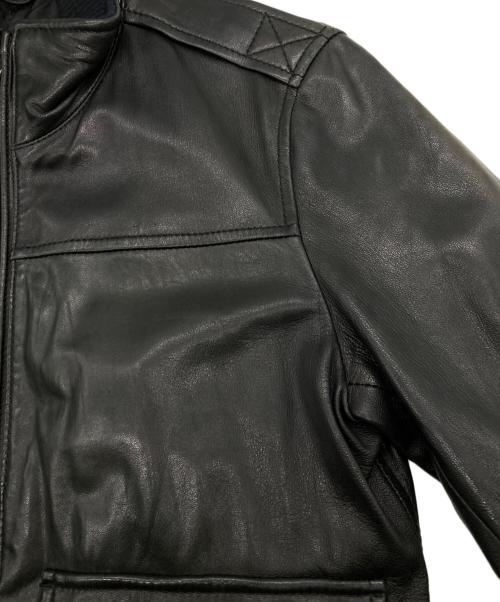 SHIPS（シップス）SHIPS (シップス) シープレザージャケット ブラック サイズ:Sの古着・服飾アイテム