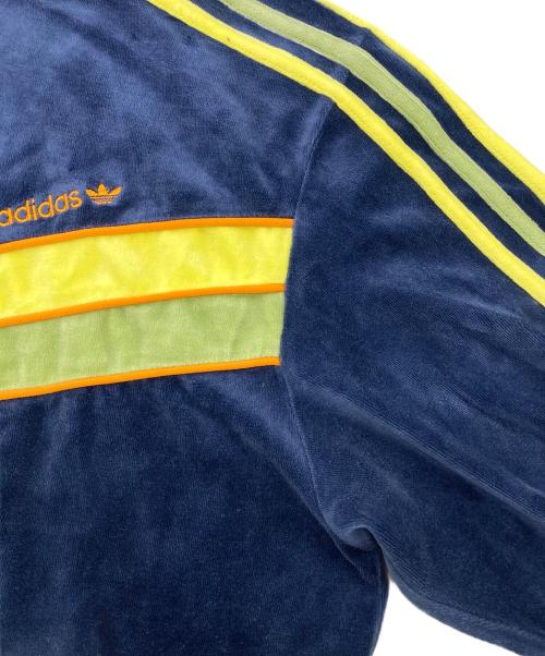 adidas（アディダス）adidas (アディダス) 00s ベロアトラックジャケット ネイビー サイズ:Lの古着・服飾アイテム