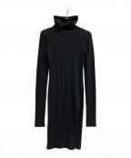 Jean Paul Gaultier FEMMEジャンポールゴルチエ フェム）の古着「アンゴラ混ニットワンピース」｜ブラック