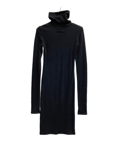 Jean Paul Gaultier FEMME（ジャンポールゴルチエ フェム）Jean Paul GAULTIER FEMME (ジャンポールゴルチエ フェム) アンゴラ混ニットワンピース ブラック サイズ:40の古着・服飾アイテム