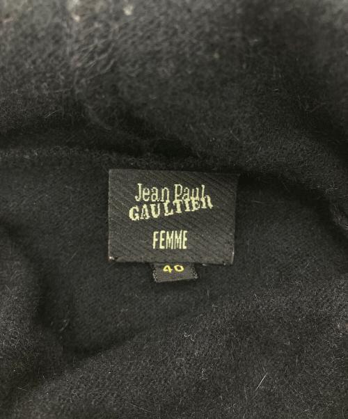 Jean Paul Gaultier FEMME（ジャンポールゴルチエ フェム）Jean Paul GAULTIER FEMME (ジャンポールゴルチエ フェム) アンゴラ混ニットワンピース ブラック サイズ:40の古着・服飾アイテム