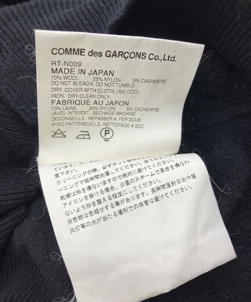 COMME des GARCONS COMME des GARCONS（コムデギャルソン コムデギャルソン）COMME des GARCONS COMME des GARCONS (コムデギャルソン コムデギャルソン) AD2007 フェルトボールニットカーディガン ブラック サイズ:Mの古着・服飾アイテム