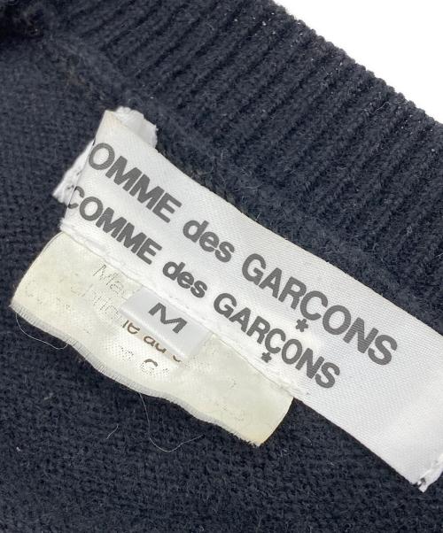 COMME des GARCONS COMME des GARCONS（コムデギャルソン コムデギャルソン）COMME des GARCONS COMME des GARCONS (コムデギャルソン コムデギャルソン) AD2007 フェルトボールニットカーディガン ブラック サイズ:Mの古着・服飾アイテム