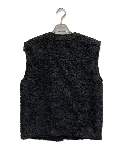 ROSSO（ロッソ）ROSSO (ロッソ) ツイードノーカラージレ ブラック サイズ:FREE 未使用品の古着・服飾アイテム