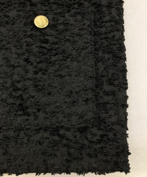 ROSSO（ロッソ）ROSSO (ロッソ) ツイードノーカラージレ ブラック サイズ:FREE 未使用品の古着・服飾アイテム