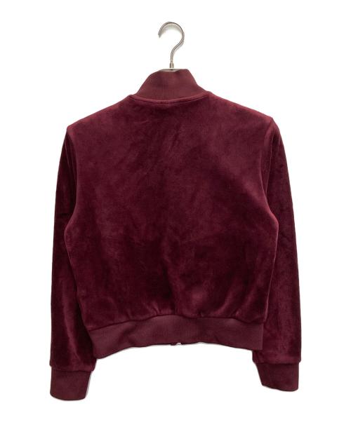 adidas（アディダス）adidas (アディダス) エッセンシャルズ ベロア トラックトップ レッド サイズ:Lの古着・服飾アイテム