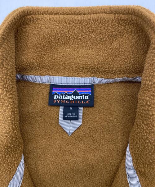 Patagonia（パタゴニア）Patagonia (パタゴニア) SYNCHILLA/フリースベスト ブラウン×ネイビー サイズ:Mの古着・服飾アイテム