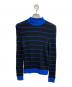 ACNE STUDIOS（アクネ ストゥディオス）の古着「ハイネックボーダーニット」｜ブルー×ブラック