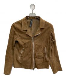 GIORGIO BRATO（ジョルジョブラッド）の古着「シープレザーライダースジャケット」｜ブラウン