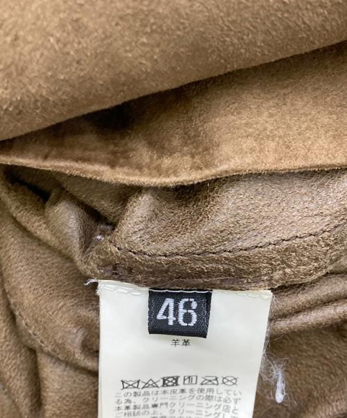 GIORGIO BRATO（ジョルジョブラッド）GIORGIO BRATO (ジョルジョブラッド) シープレザーライダースジャケット ブラウン サイズ:46の古着・服飾アイテム