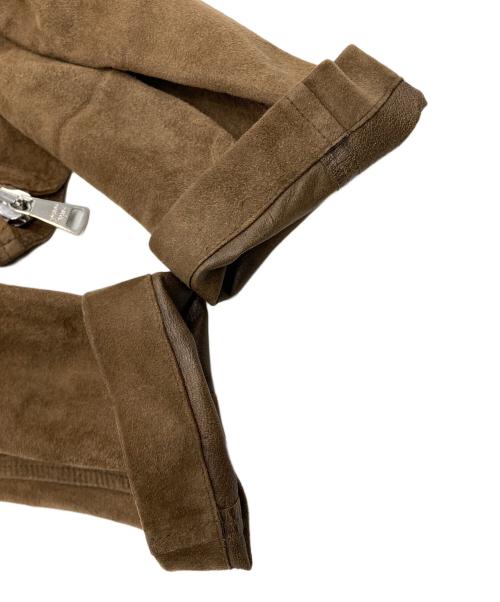 GIORGIO BRATO（ジョルジョブラッド）GIORGIO BRATO (ジョルジョブラッド) シープレザーライダースジャケット ブラウン サイズ:46の古着・服飾アイテム