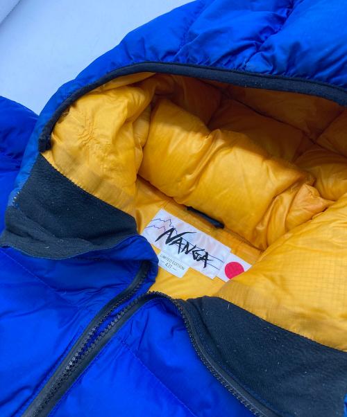 NANGA（ナンガ）NANGA (ナンガ) MOONLOID (ムーンロイド) ナイロン フルジップ フーデッド ダウンジャケット ブルー サイズ:Mの古着・服飾アイテム