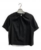theory luxeセオリーリュクス）の古着「ブラウス CRISP LINEN CALLY」｜ブラック