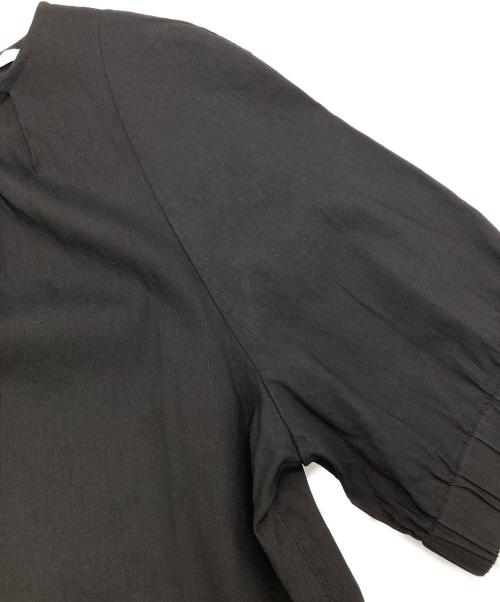 theory luxe（セオリーリュクス）theory luxe (セオリーリュクス) ブラウス CRISP LINEN CALLY ブラック サイズ:38の古着・服飾アイテム