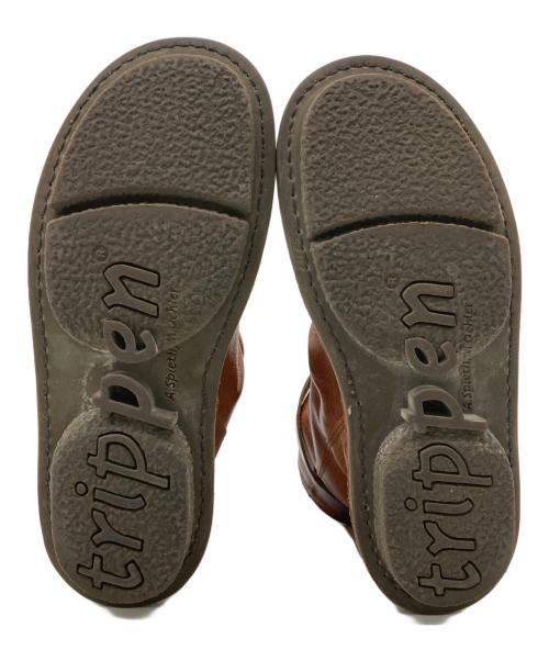 Trippen（トリッペン）Trippen (トリッペン) BOMB ボム ベルト付きブーツ ブラウン サイズ:38の古着・服飾アイテム