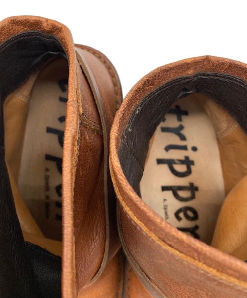 Trippen（トリッペン）Trippen (トリッペン) BOMB ボム ベルト付きブーツ ブラウン サイズ:38の古着・服飾アイテム