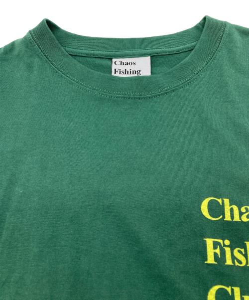 CHAOS FISHING CLUB（カオスフィッシングクラブ）CHAOS FISHING CLUB (カオスフィッシングクラブ) Tシャツ グリーン サイズ:Lの古着・服飾アイテム