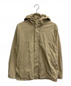 YAECAヤエカ）の古着「60/40クロス フードシャツ ロング」｜ベージュ