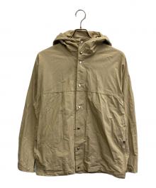 YAECA（ヤエカ）の古着「60/40クロス フードシャツ ロング」｜ベージュ