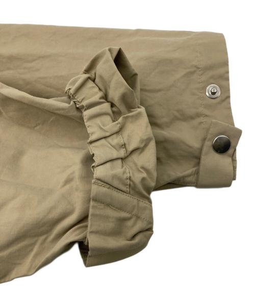 YAECA（ヤエカ）YAECA (ヤエカ) 60/40クロス フードシャツ ロング ベージュ サイズ:Lの古着・服飾アイテム