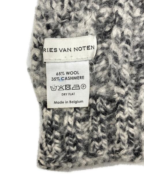 DRIES VAN NOTEN（ドリスヴァンノッテン）DRIES VAN NOTEN (ドリスヴァンノッテン) ウールカシミヤミックスマフラー グレーの古着・服飾アイテム