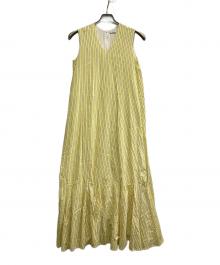 MARIHA（マリハ）の古着「夏の月影ドレス ストライプワンピース」｜イエロー