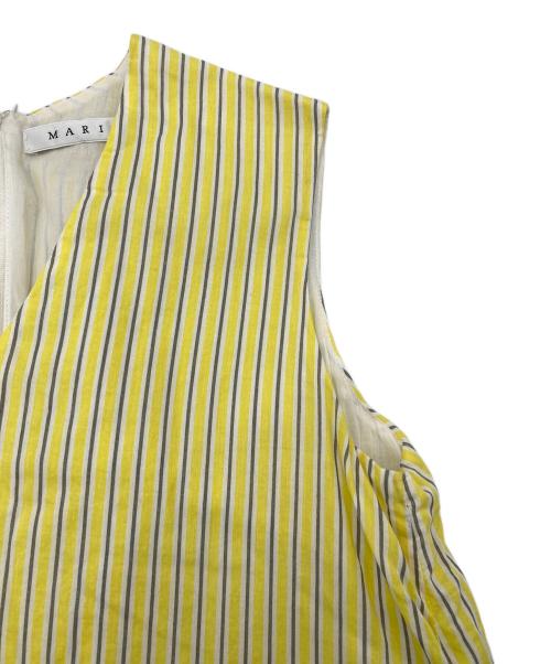 MARIHA（マリハ）MARIHA (マリハ) 夏の月影ドレス ストライプワンピース イエロー サイズ:FREEの古着・服飾アイテム