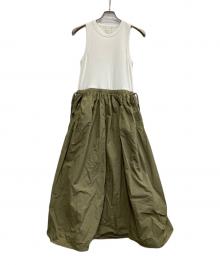 AMAIL（アマイル）の古着「Docking repel dress」｜ホワイト×グリーン