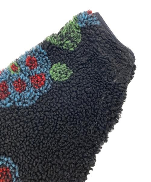 stussy（ステューシー）stussy (ステューシー) Flor Sherpa Mock Neck FLEECE JACKET ブラック サイズ:Lの古着・服飾アイテム