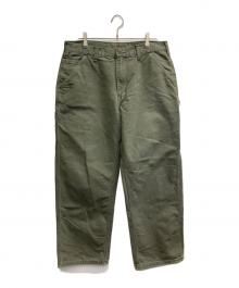 CarHartt（カーハート）の古着「B11 WASHED DUCK WORK PANT」｜グリーン