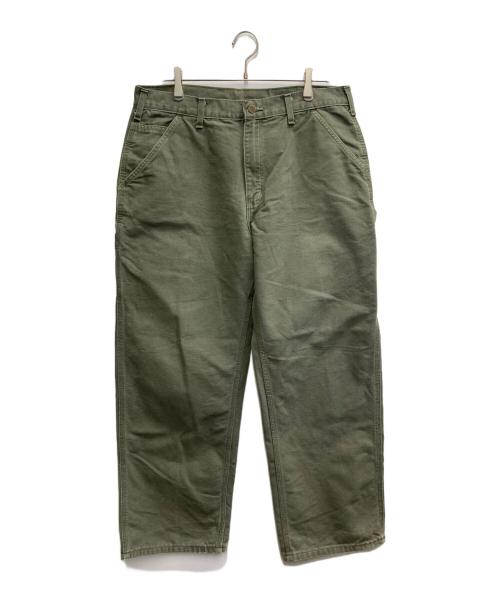 CarHartt（カーハート）CarHartt (カーハート) B11 WASHED DUCK WORK PANT グリーン サイズ:36/30の古着・服飾アイテム