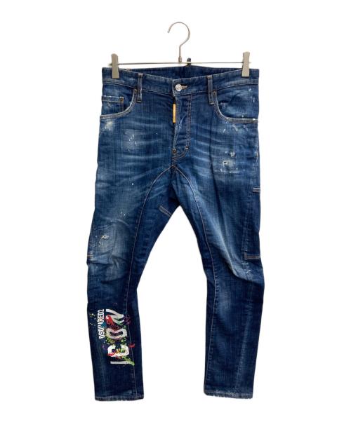 DSQUARED2（ディースクエアード）DSQUARED2 (ディースクエアード) TIDY BIKER JEAN デニムパンツ インディゴ サイズ:44の古着・服飾アイテム