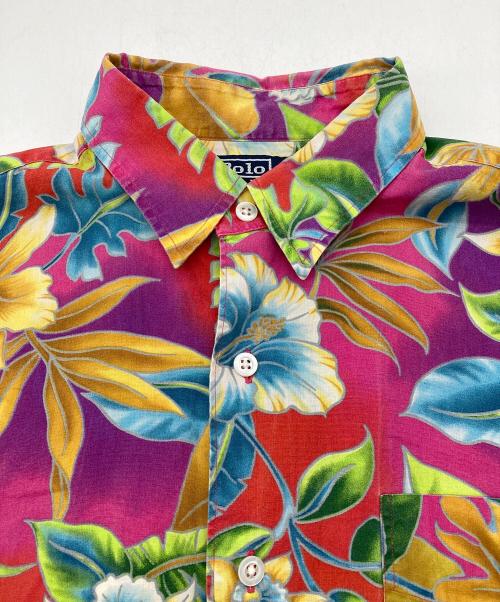 POLO RALPH LAUREN（ポロ・ラルフローレン）POLO RALPH LAUREN (ポロ・ラルフローレン) トロピカルコットンシャツ ピンク サイズ:Mの古着・服飾アイテム
