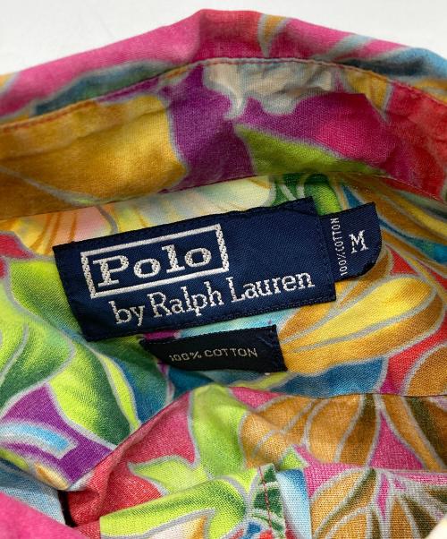 POLO RALPH LAUREN（ポロ・ラルフローレン）POLO RALPH LAUREN (ポロ・ラルフローレン) トロピカルコットンシャツ ピンク サイズ:Mの古着・服飾アイテム
