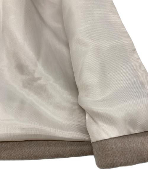 BEAUTY&YOUTH（ビューティーアンドユース）BEAUTY&YOUTH (ビューティーアンドユース) スーパー120フレアスリーブノーカラーベルトコート ベージュ サイズ:Mの古着・服飾アイテム