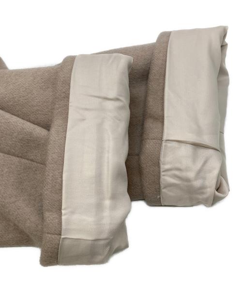 BEAUTY&YOUTH（ビューティーアンドユース）BEAUTY&YOUTH (ビューティーアンドユース) スーパー120フレアスリーブノーカラーベルトコート ベージュ サイズ:Mの古着・服飾アイテム