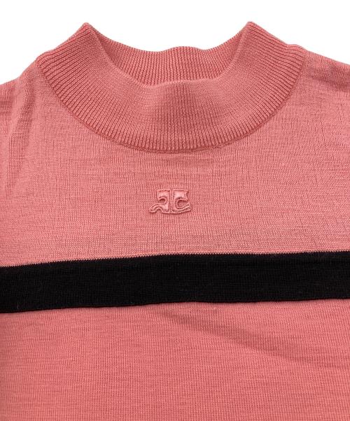 courreges（クレージュ）courreges (クレージュ) 90’Sロゴニット ピンク サイズ:Mの古着・服飾アイテム