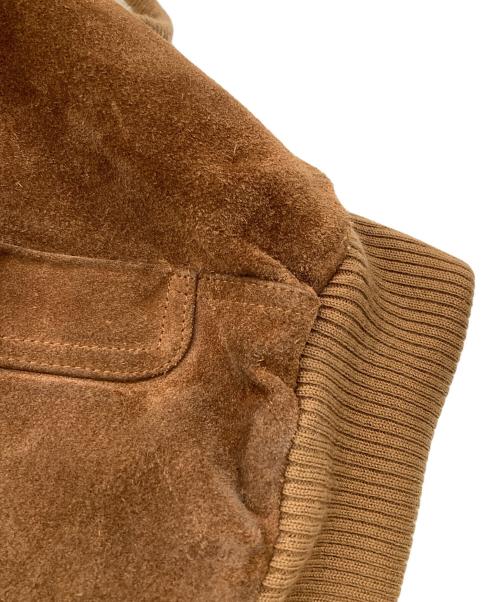 BERMANS（バーマンズ）bermans (バーマンズ) 80’S スエードフーディージャケット ブラウン サイズ:44の古着・服飾アイテム