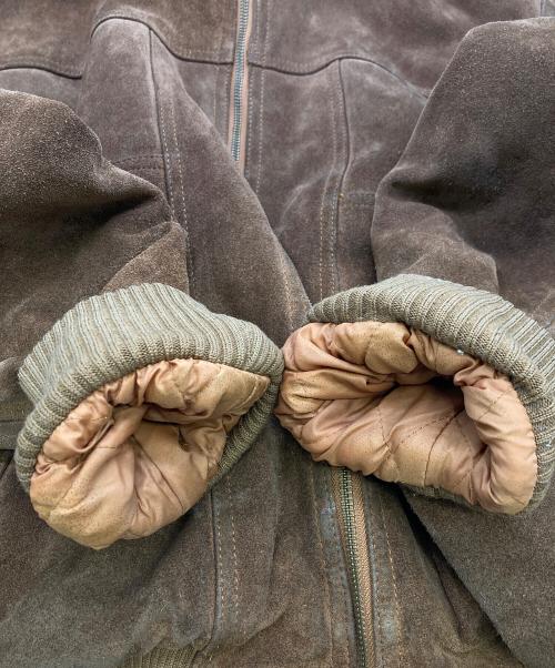 BERMANS（バーマンズ）bermans (バーマンズ) 80’S スエードフーディージャケット ブラウン サイズ:44の古着・服飾アイテム