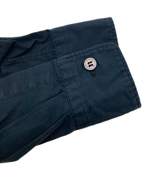 COMME des GARCONS HOMME PLUS（コムデギャルソンオムプリュス）COMME des GARCONS HOMME PLUS (コムデギャルソンオムプリュス) AD2010 袖アシンメトリーシャツ ネイビー サイズ:XSの古着・服飾アイテム