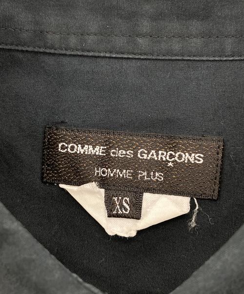 COMME des GARCONS HOMME PLUS（コムデギャルソンオムプリュス）COMME des GARCONS HOMME PLUS (コムデギャルソンオムプリュス) AD2010 袖アシンメトリーシャツ ネイビー サイズ:XSの古着・服飾アイテム