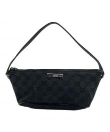GUCCI（グッチ）の古着「GG キャンバスアクセサリー ポーチ」｜ブラック