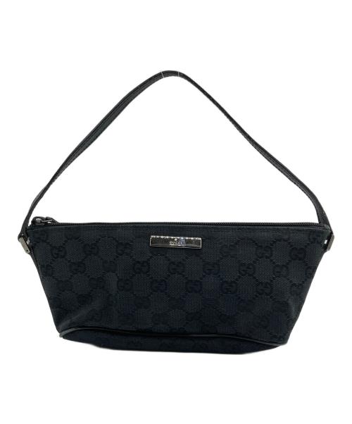 GUCCI（グッチ）GUCCI (グッチ) GG キャンバスアクセサリー ポーチ ブラックの古着・服飾アイテム