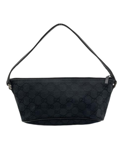 GUCCI（グッチ）GUCCI (グッチ) GG キャンバスアクセサリー ポーチ ブラックの古着・服飾アイテム
