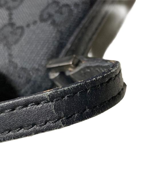 GUCCI（グッチ）GUCCI (グッチ) GG キャンバスアクセサリー ポーチ ブラックの古着・服飾アイテム